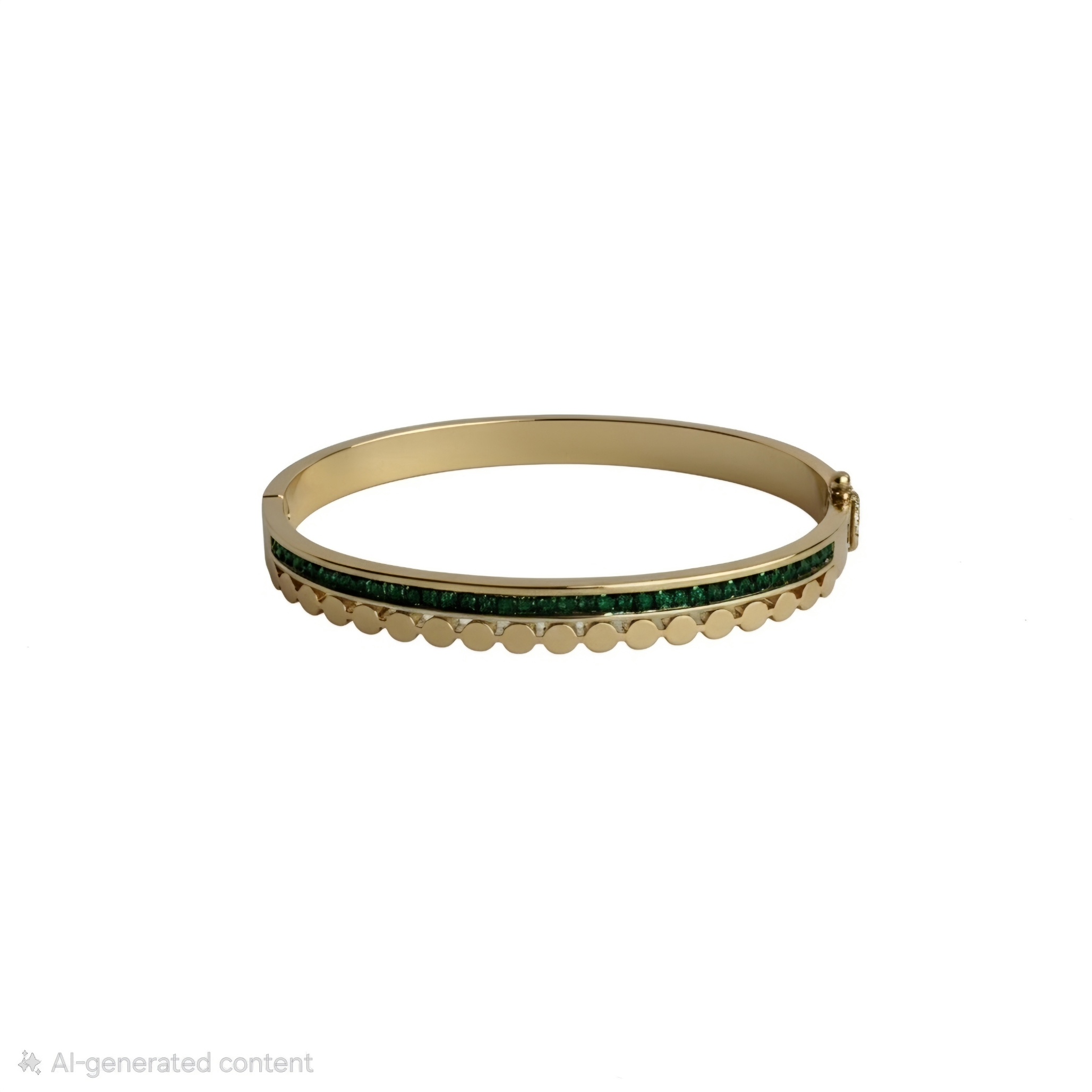 Emerald Line Gold Kada
